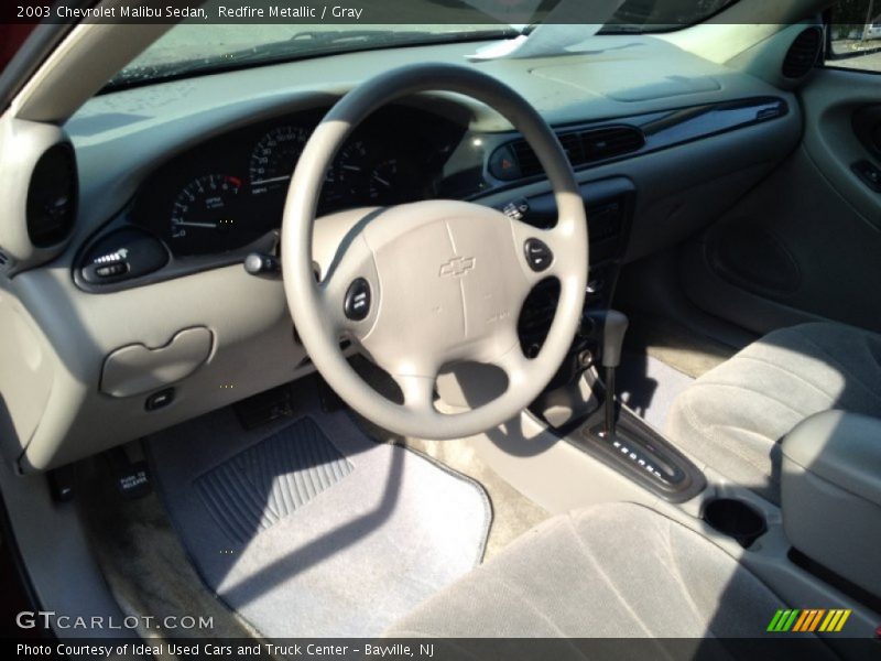 Redfire Metallic / Gray 2003 Chevrolet Malibu Sedan
