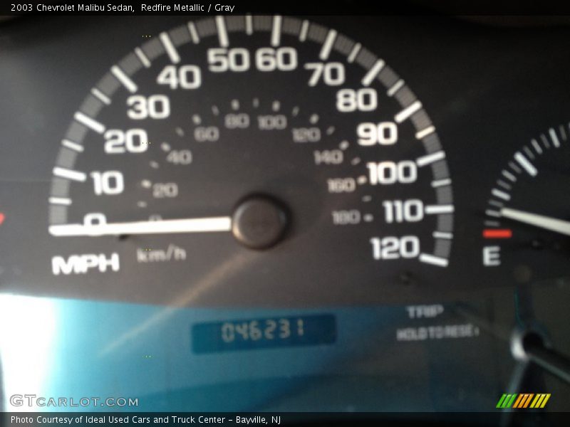 Redfire Metallic / Gray 2003 Chevrolet Malibu Sedan
