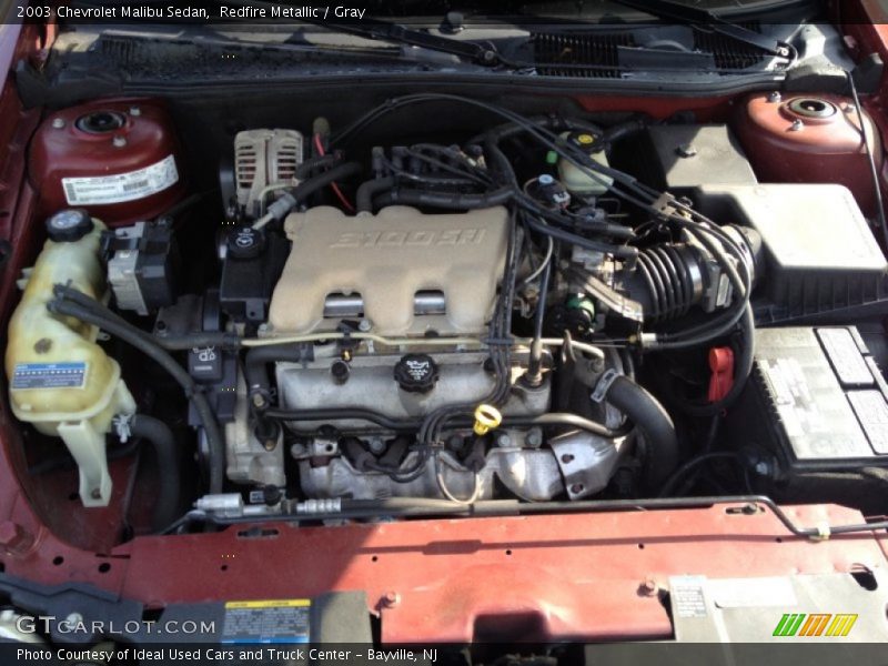 Redfire Metallic / Gray 2003 Chevrolet Malibu Sedan