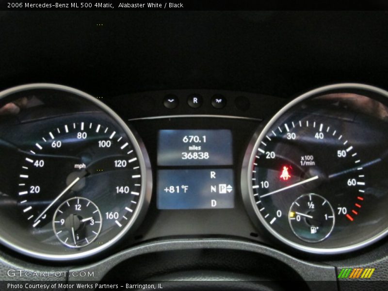 Alabaster White / Black 2006 Mercedes-Benz ML 500 4Matic