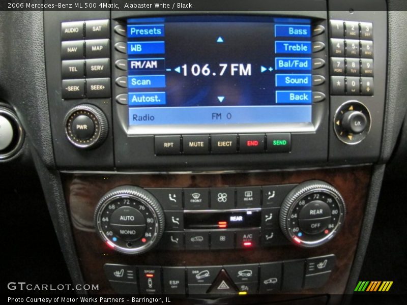 Alabaster White / Black 2006 Mercedes-Benz ML 500 4Matic