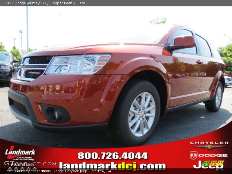 Copper Pearl / Black 2013 Dodge Journey SXT