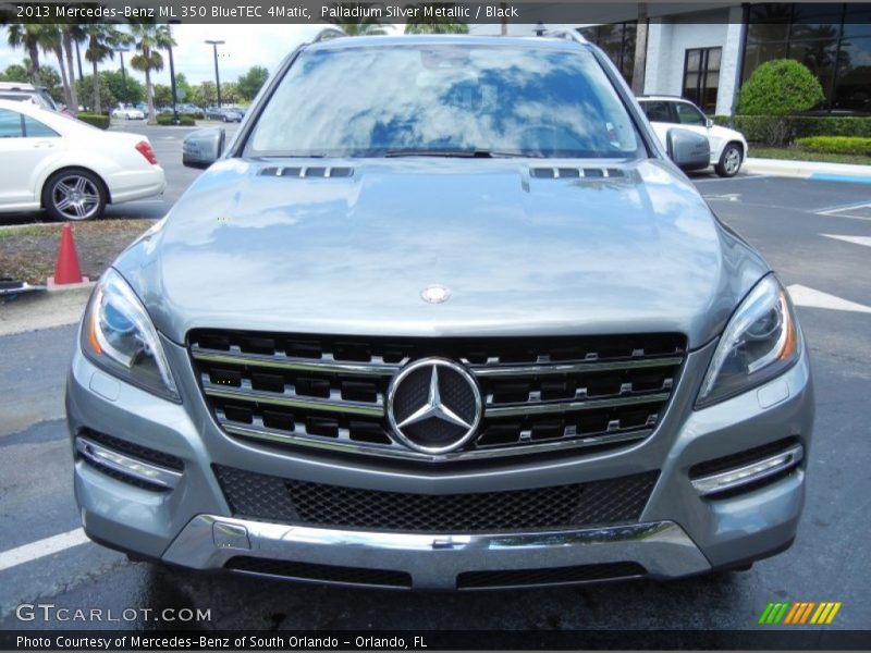 Palladium Silver Metallic / Black 2013 Mercedes-Benz ML 350 BlueTEC 4Matic