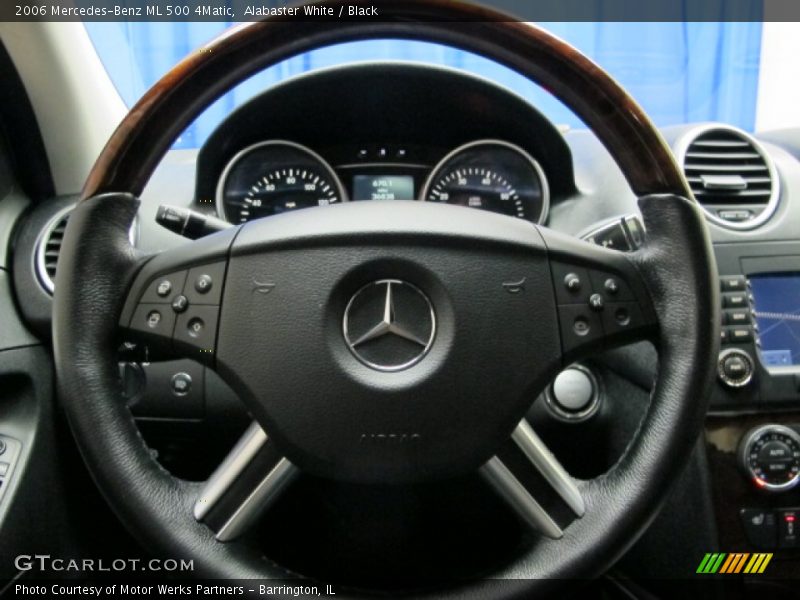 Alabaster White / Black 2006 Mercedes-Benz ML 500 4Matic