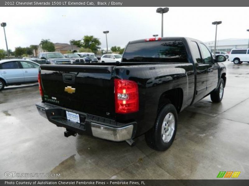 Black / Ebony 2012 Chevrolet Silverado 1500 LT Extended Cab