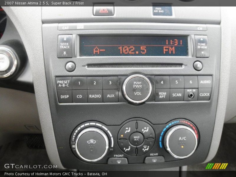 Super Black / Frost 2007 Nissan Altima 2.5 S