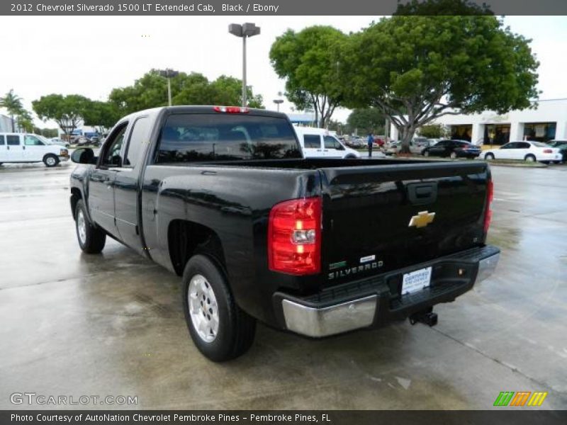 Black / Ebony 2012 Chevrolet Silverado 1500 LT Extended Cab