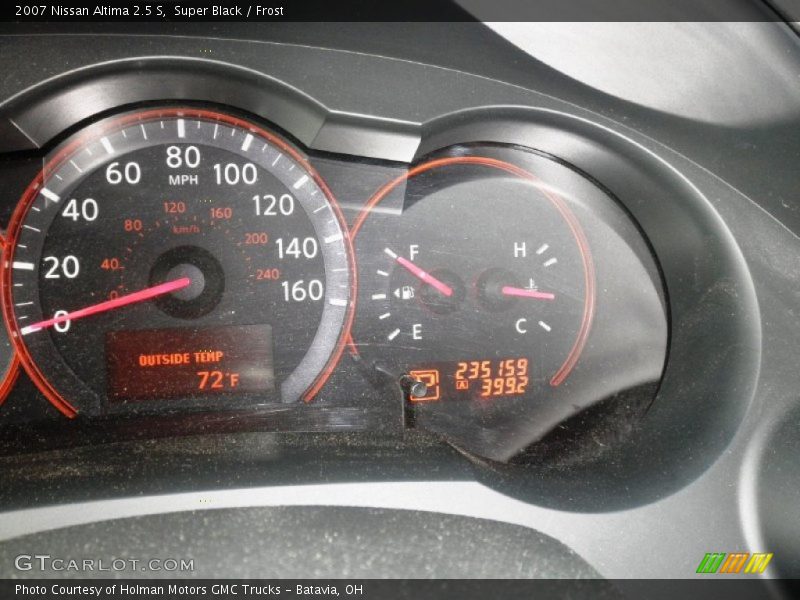 Super Black / Frost 2007 Nissan Altima 2.5 S