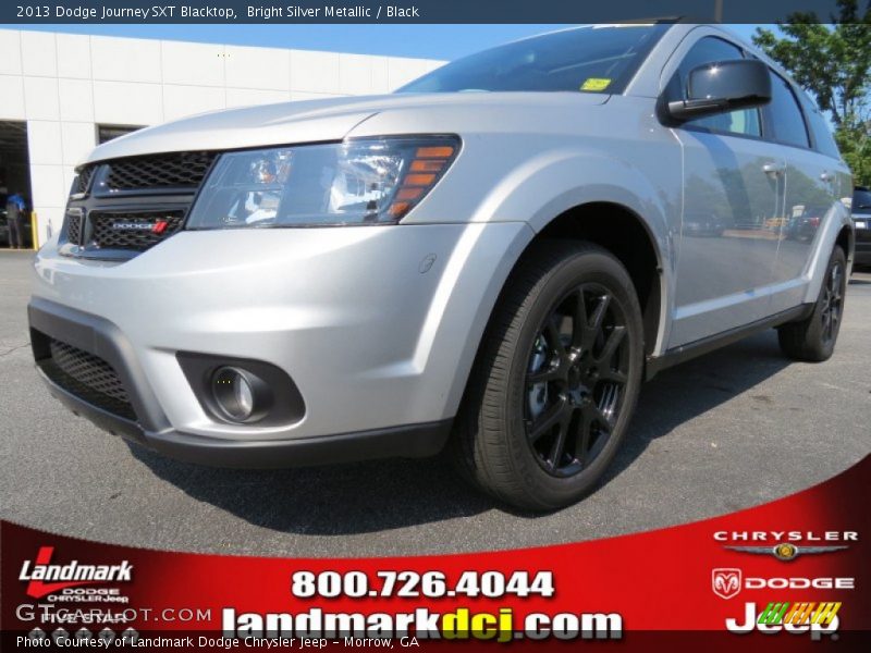 Bright Silver Metallic / Black 2013 Dodge Journey SXT Blacktop