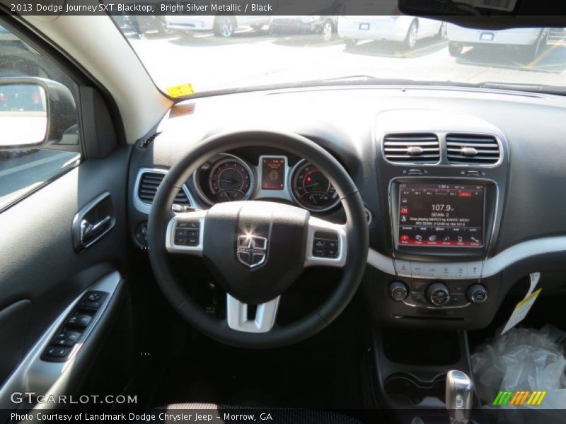 Bright Silver Metallic / Black 2013 Dodge Journey SXT Blacktop