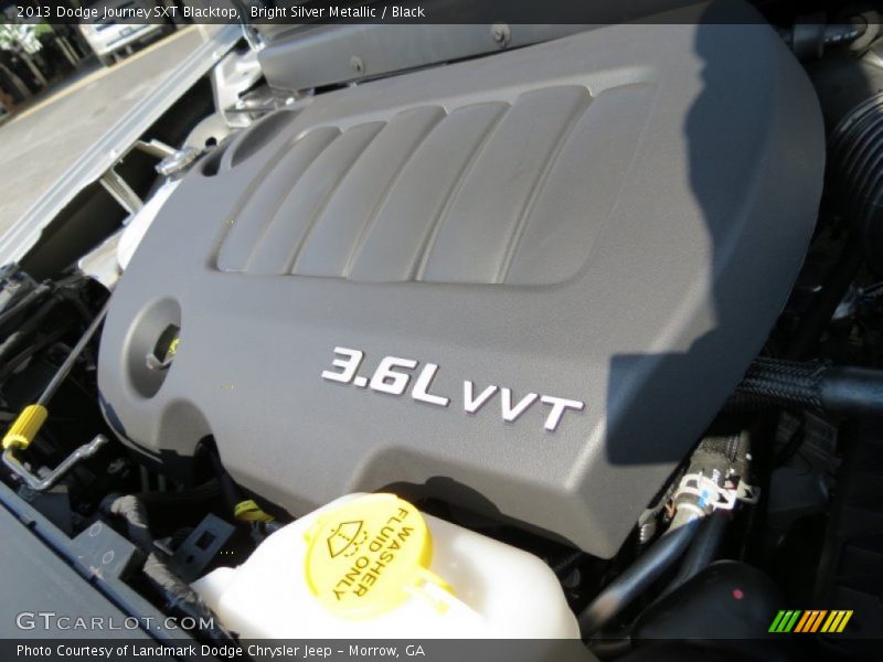 Bright Silver Metallic / Black 2013 Dodge Journey SXT Blacktop