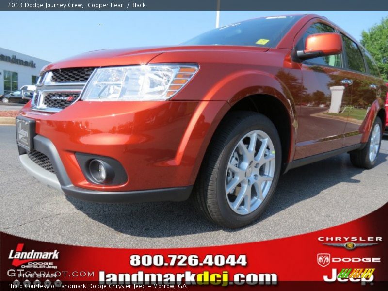 Copper Pearl / Black 2013 Dodge Journey Crew