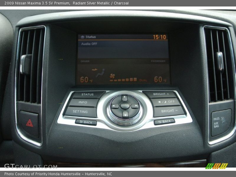 Radiant Silver Metallic / Charcoal 2009 Nissan Maxima 3.5 SV Premium