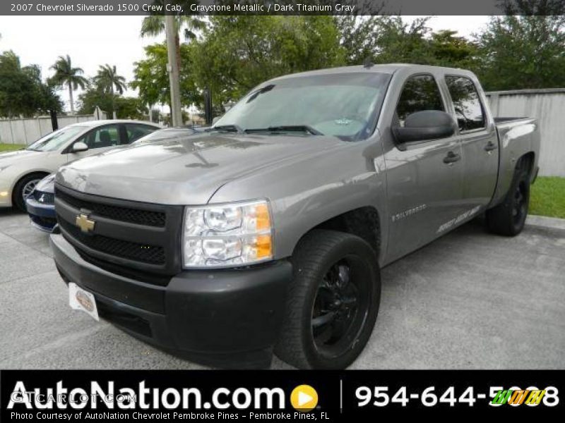 Graystone Metallic / Dark Titanium Gray 2007 Chevrolet Silverado 1500 Crew Cab