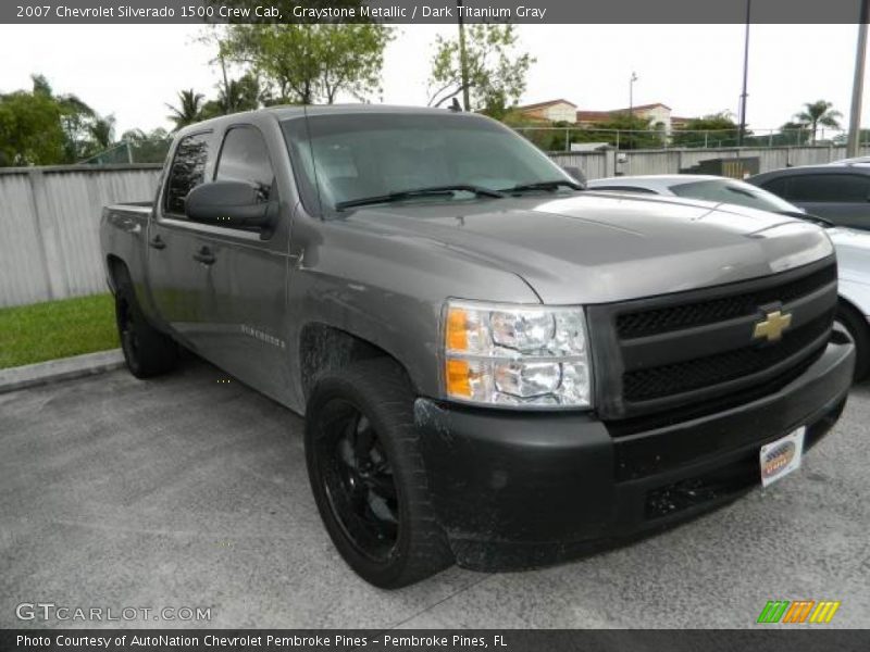 Graystone Metallic / Dark Titanium Gray 2007 Chevrolet Silverado 1500 Crew Cab