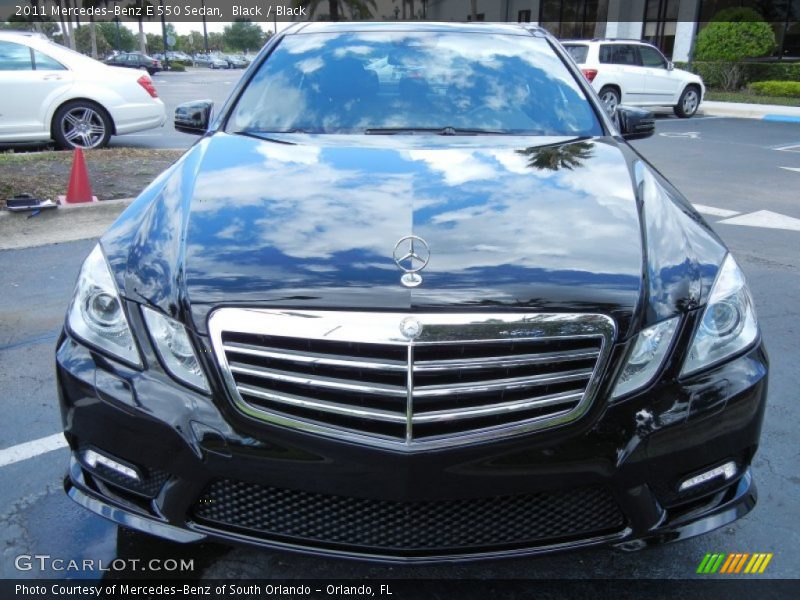 Black / Black 2011 Mercedes-Benz E 550 Sedan