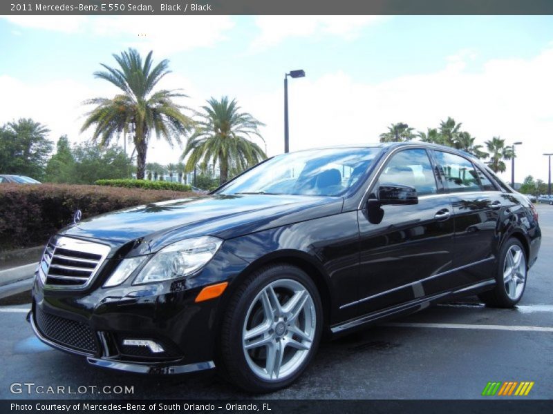 Black / Black 2011 Mercedes-Benz E 550 Sedan
