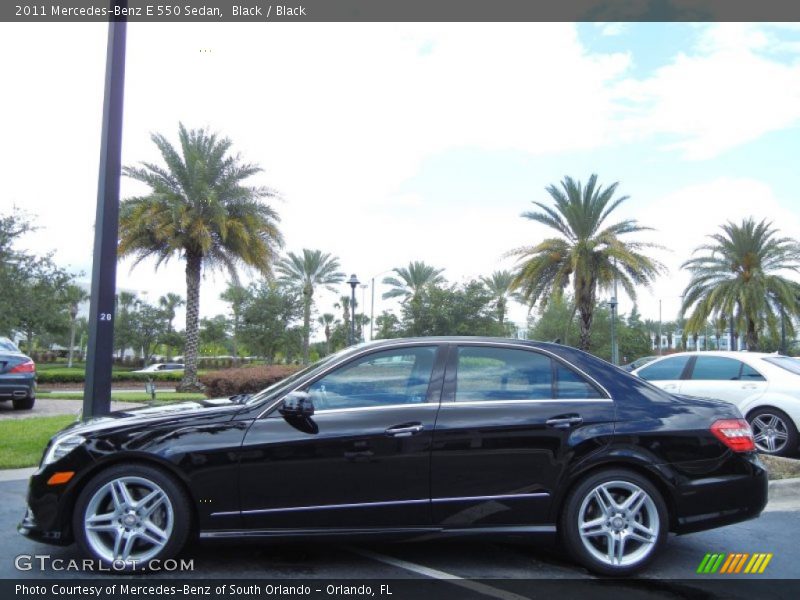 Black / Black 2011 Mercedes-Benz E 550 Sedan