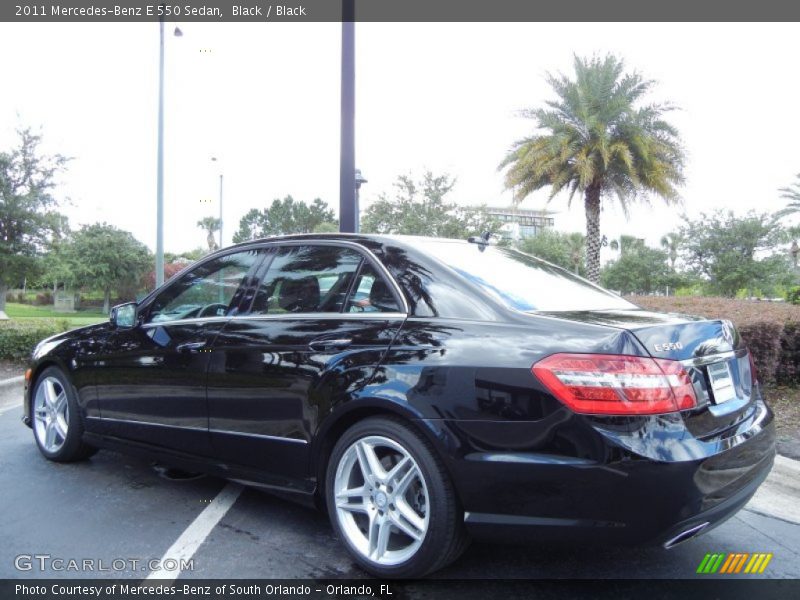 Black / Black 2011 Mercedes-Benz E 550 Sedan