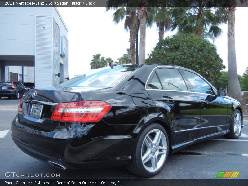 Black / Black 2011 Mercedes-Benz E 550 Sedan