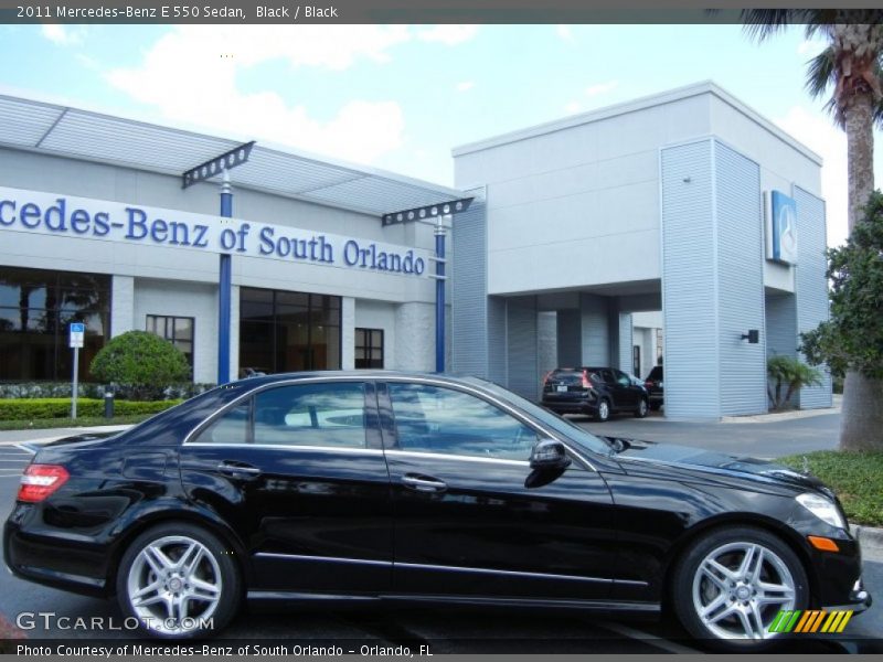 Black / Black 2011 Mercedes-Benz E 550 Sedan