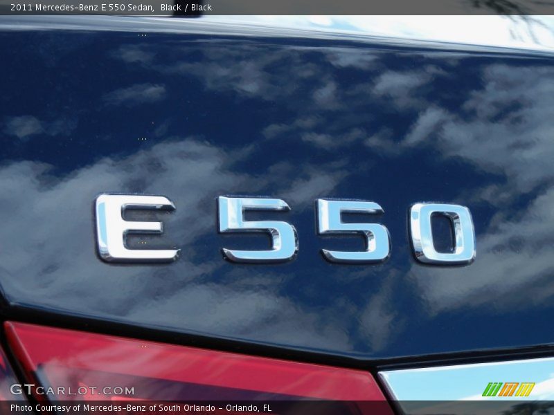 Black / Black 2011 Mercedes-Benz E 550 Sedan