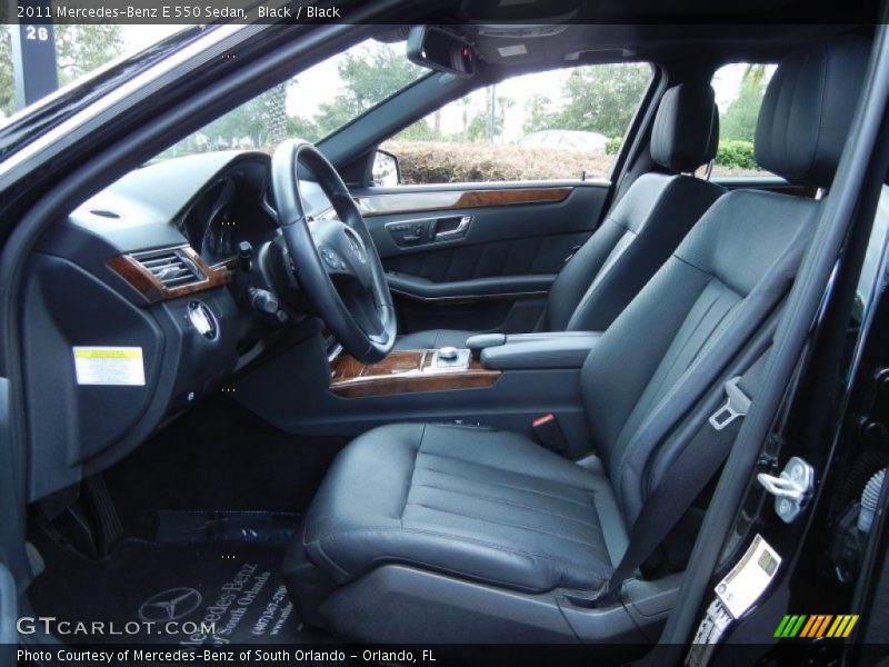 Black / Black 2011 Mercedes-Benz E 550 Sedan