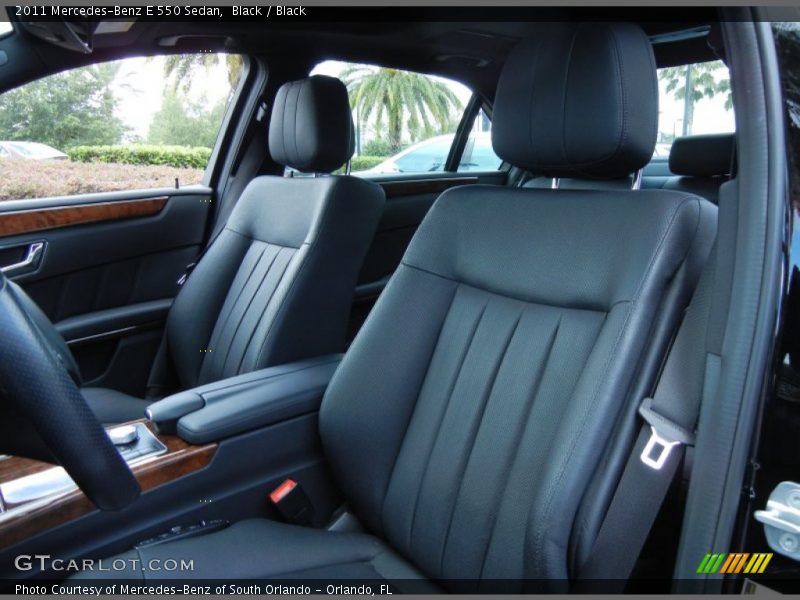 Black / Black 2011 Mercedes-Benz E 550 Sedan