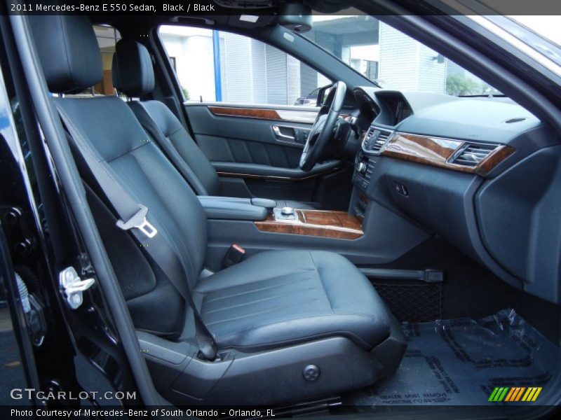 Black / Black 2011 Mercedes-Benz E 550 Sedan