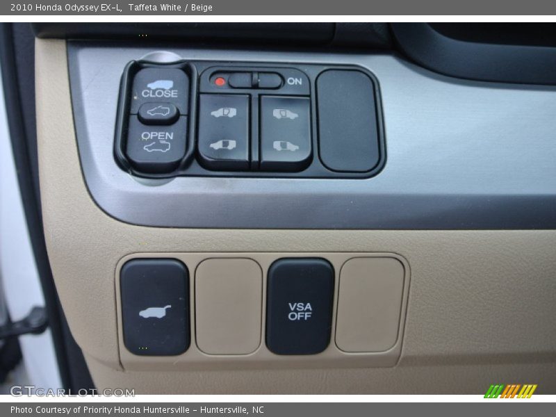 Controls of 2010 Odyssey EX-L