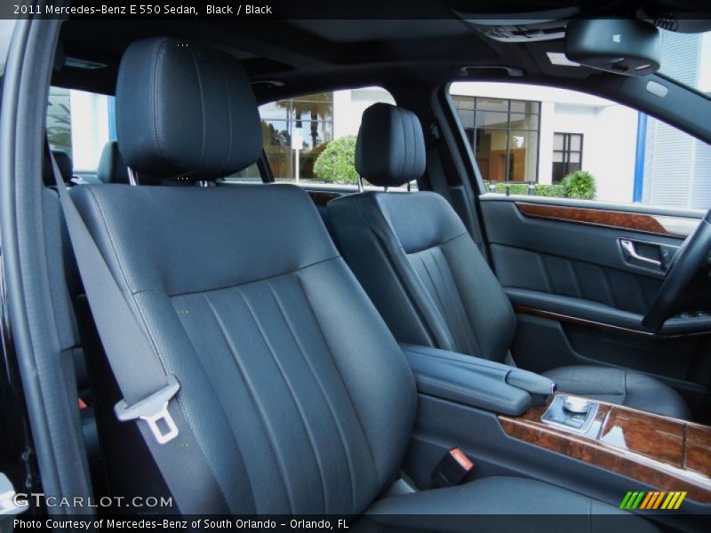 Black / Black 2011 Mercedes-Benz E 550 Sedan