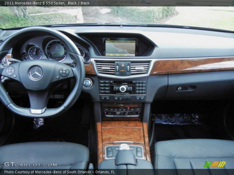 Black / Black 2011 Mercedes-Benz E 550 Sedan