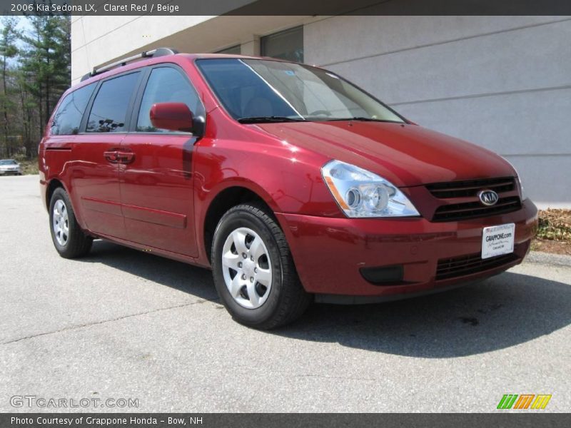 Claret Red / Beige 2006 Kia Sedona LX