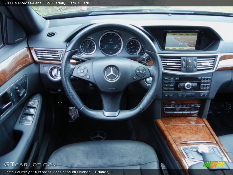Black / Black 2011 Mercedes-Benz E 550 Sedan