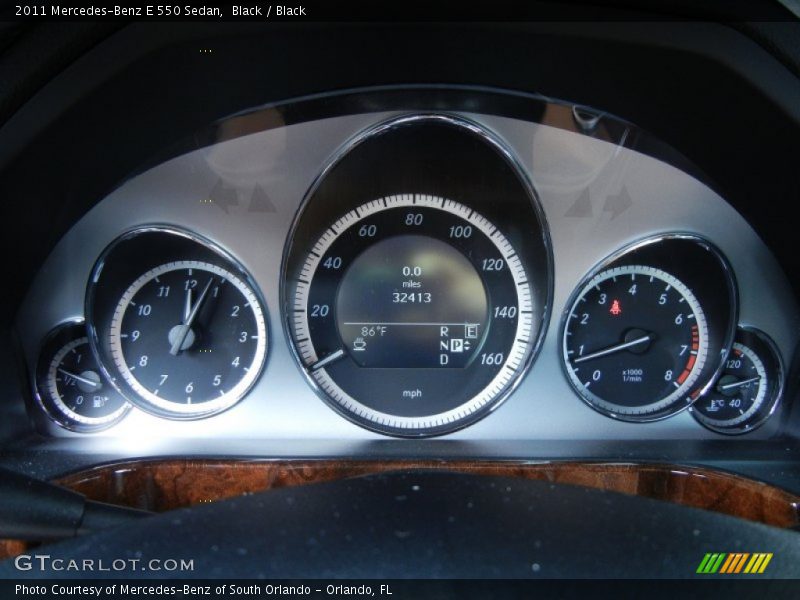 Black / Black 2011 Mercedes-Benz E 550 Sedan