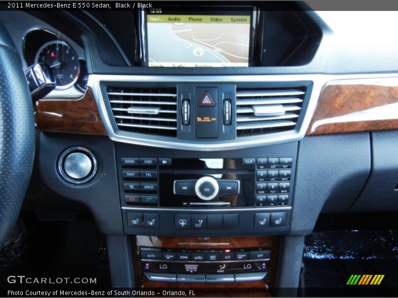 Black / Black 2011 Mercedes-Benz E 550 Sedan