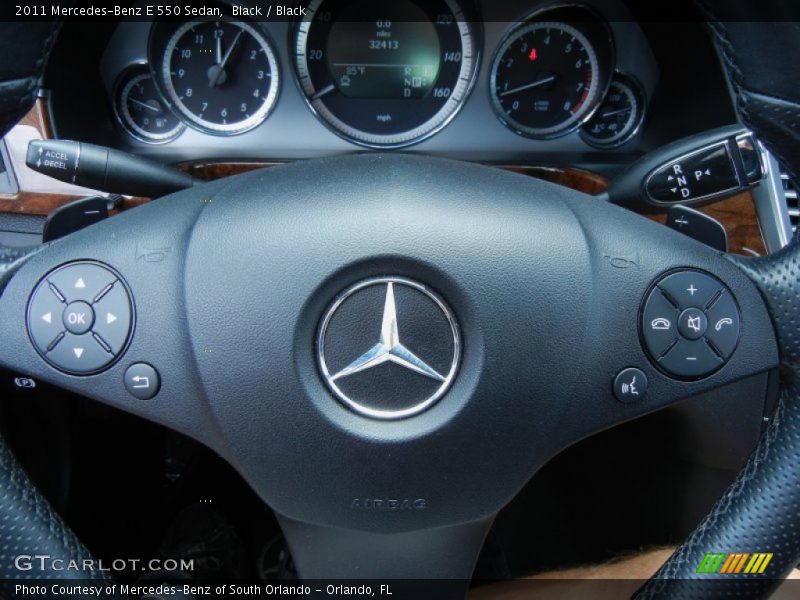 Black / Black 2011 Mercedes-Benz E 550 Sedan