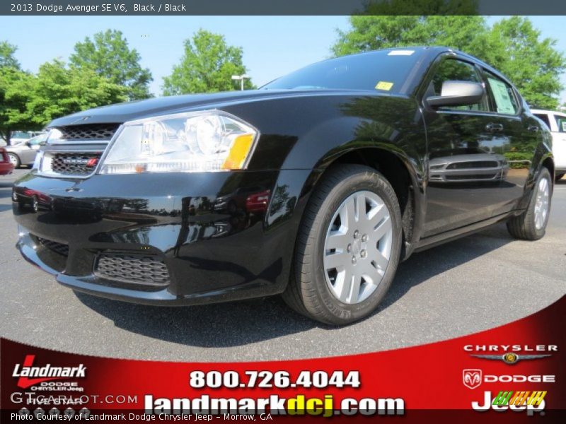 Black / Black 2013 Dodge Avenger SE V6