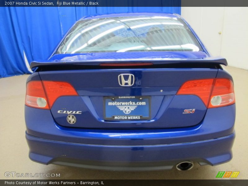 Fiji Blue Metallic / Black 2007 Honda Civic Si Sedan
