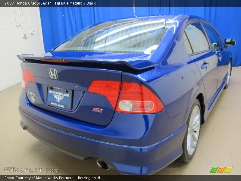 Fiji Blue Metallic / Black 2007 Honda Civic Si Sedan