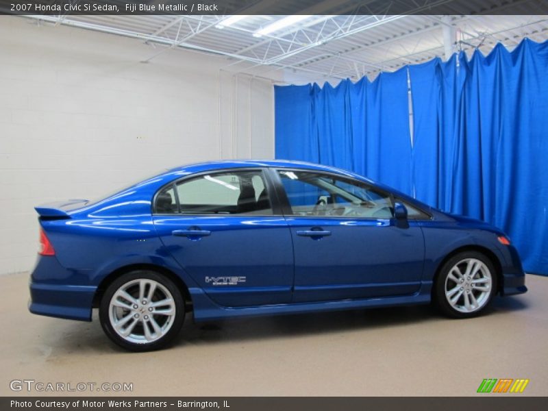 Fiji Blue Metallic / Black 2007 Honda Civic Si Sedan