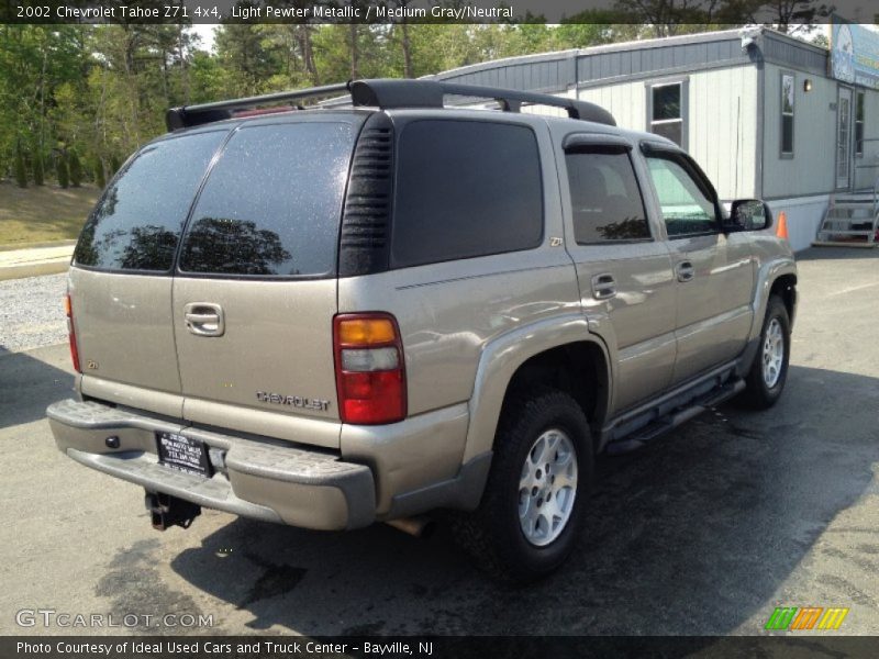 Light Pewter Metallic / Medium Gray/Neutral 2002 Chevrolet Tahoe Z71 4x4