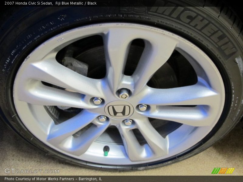 Fiji Blue Metallic / Black 2007 Honda Civic Si Sedan