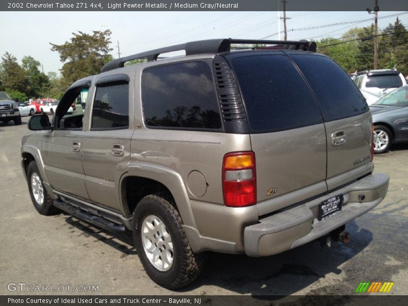 Light Pewter Metallic / Medium Gray/Neutral 2002 Chevrolet Tahoe Z71 4x4