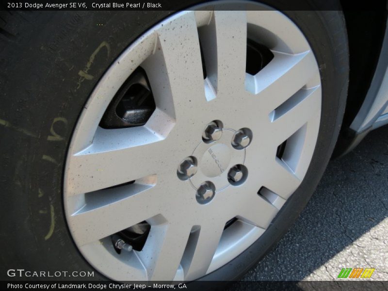 Crystal Blue Pearl / Black 2013 Dodge Avenger SE V6