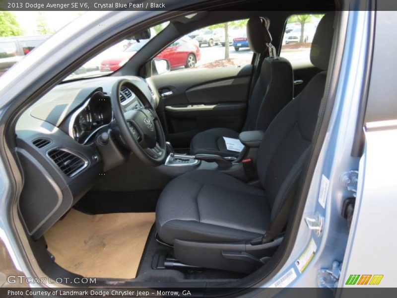 Crystal Blue Pearl / Black 2013 Dodge Avenger SE V6