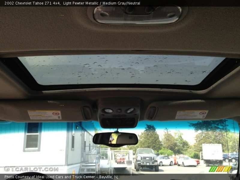 Light Pewter Metallic / Medium Gray/Neutral 2002 Chevrolet Tahoe Z71 4x4