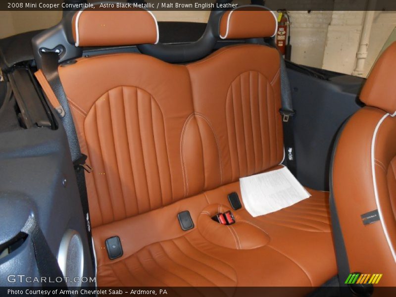 Astro Black Metallic / Malt Brown English Leather 2008 Mini Cooper Convertible