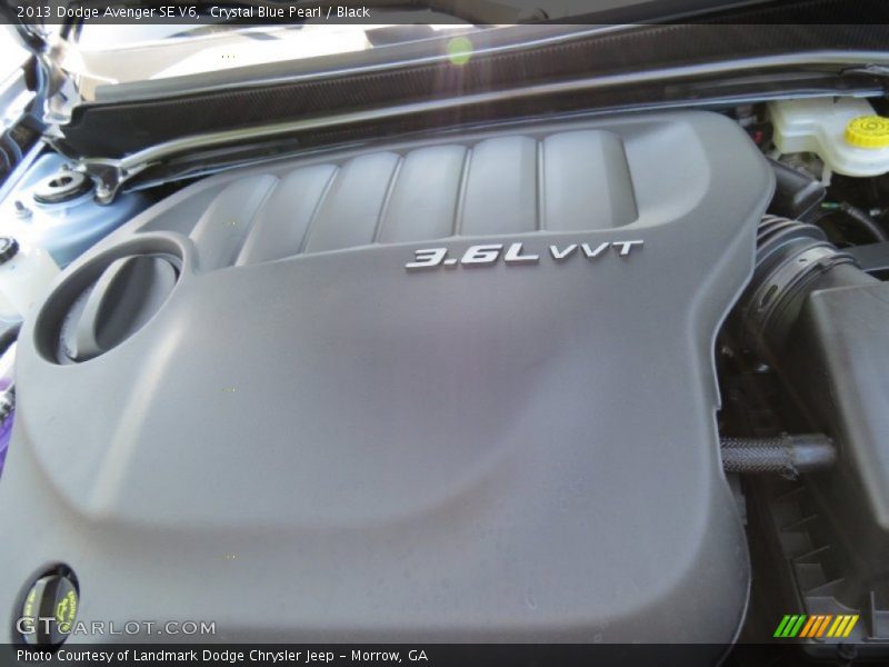 Crystal Blue Pearl / Black 2013 Dodge Avenger SE V6