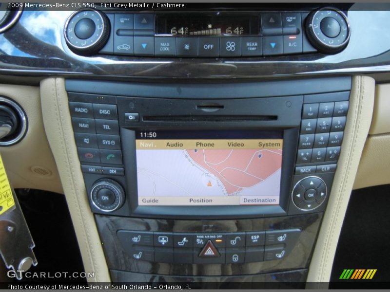 Navigation of 2009 CLS 550